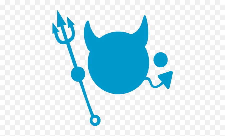 Blue Devil - Dot Emoji,Blue Devil Logos