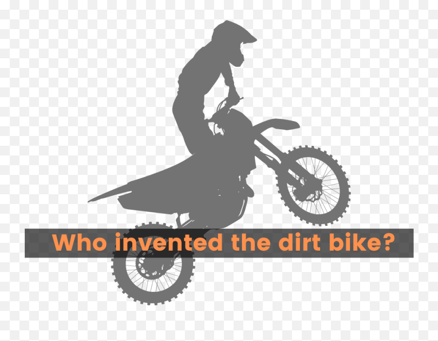 Who Really Invented The Dirt Bike - Motocross Silhouette Emoji,Dirt Bike Png