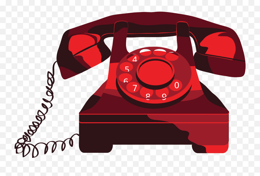 Red Phone Png 1920x1222 - Red Telephone Vector Png Emoji,Phone Png