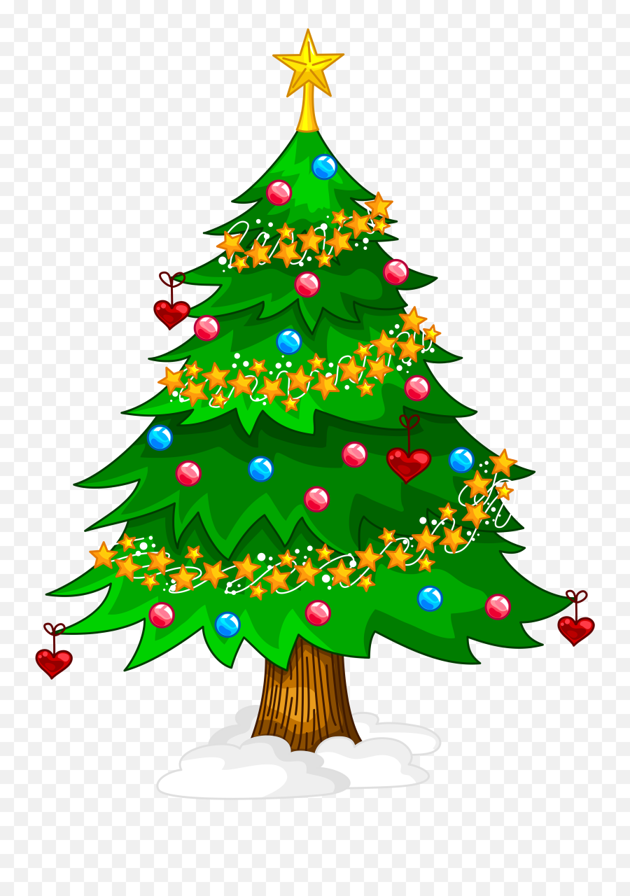 Clip Art Christmas Tree Png Transparent - Christmas Tree Cartoon Transparent Emoji,Christmas Tree Png