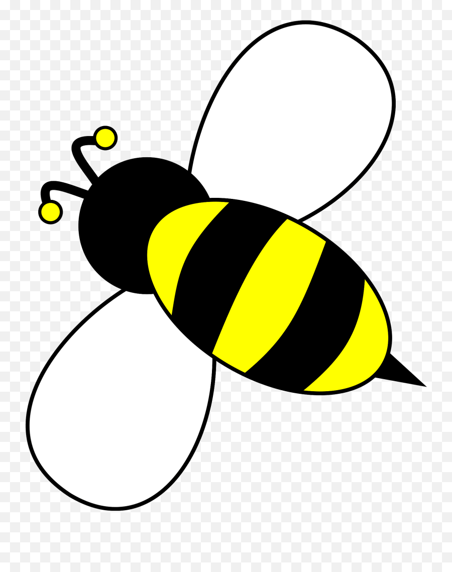 Flying Bee Clipart Free Download Transparent Png Creazilla - Dot Emoji,Bee Clipart Black And White