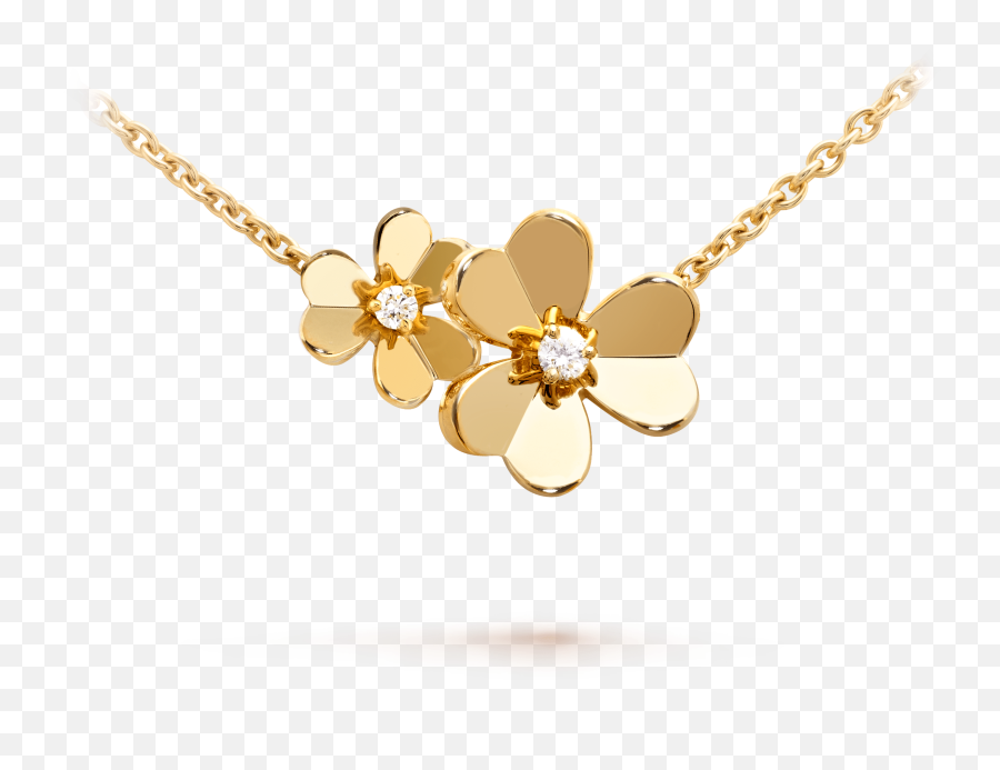 Frivole Necklace 9 Flowers - Vcard31500 Van Cleef U0026 Arpels Emoji,Gold Flowers Png