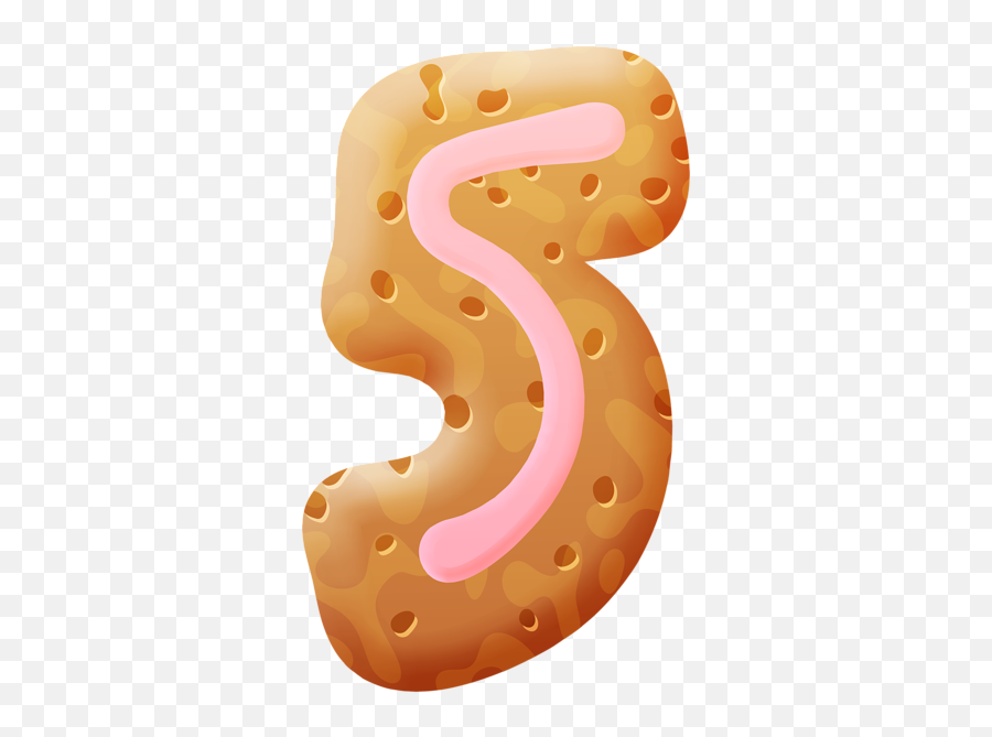 Biscuit Number Five Png Clipart Image Sponge Cake Emoji,Sponge Clipart