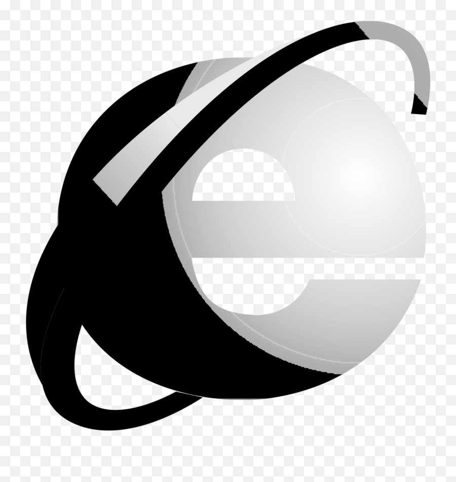 Internet Explorer Logo Black And White - Internet Explorer Emoji,Internet Explorer Logo