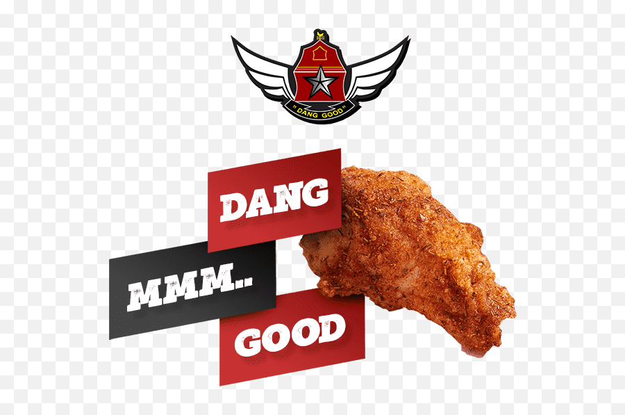 Wing Barn U2013 Dang Good Food Emoji,Chicken Wings Logo