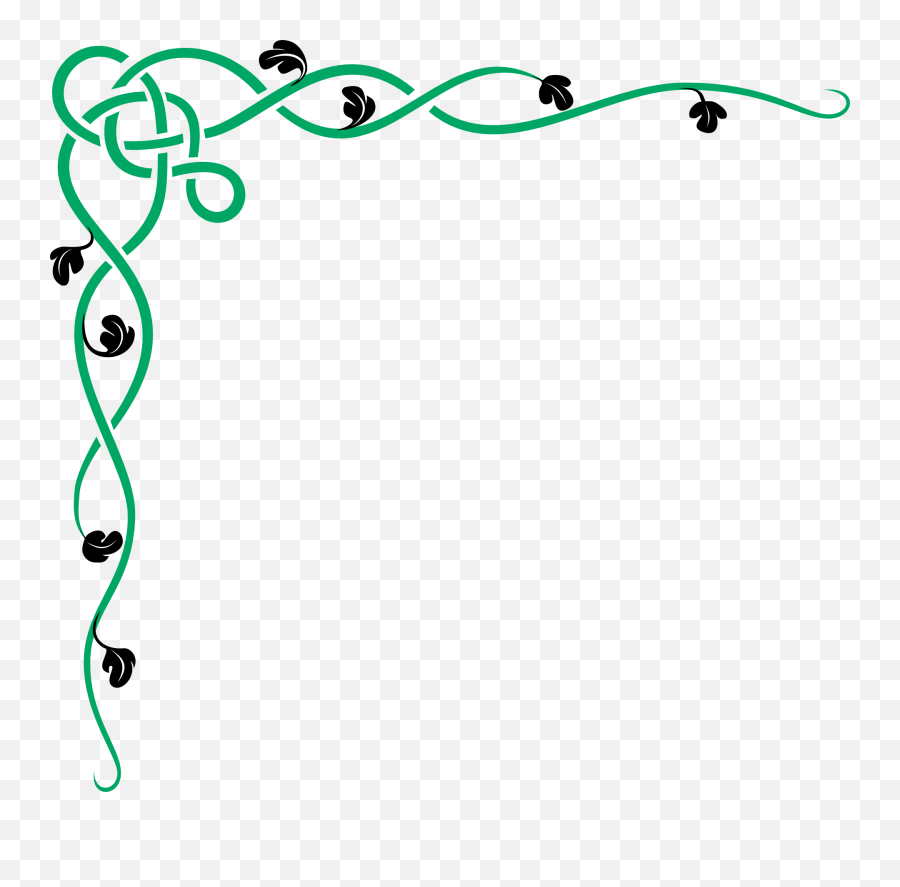 Green And Gold Celtic Design Clip Art - Vector Clip Irish Clip Art Emoji,Gold Border Png