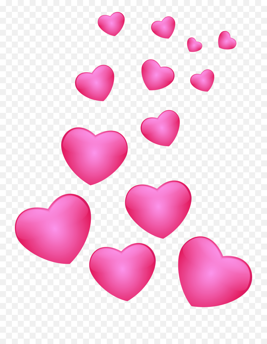 Hearts Pink Png Clip Art Image Emoji,Pink Png