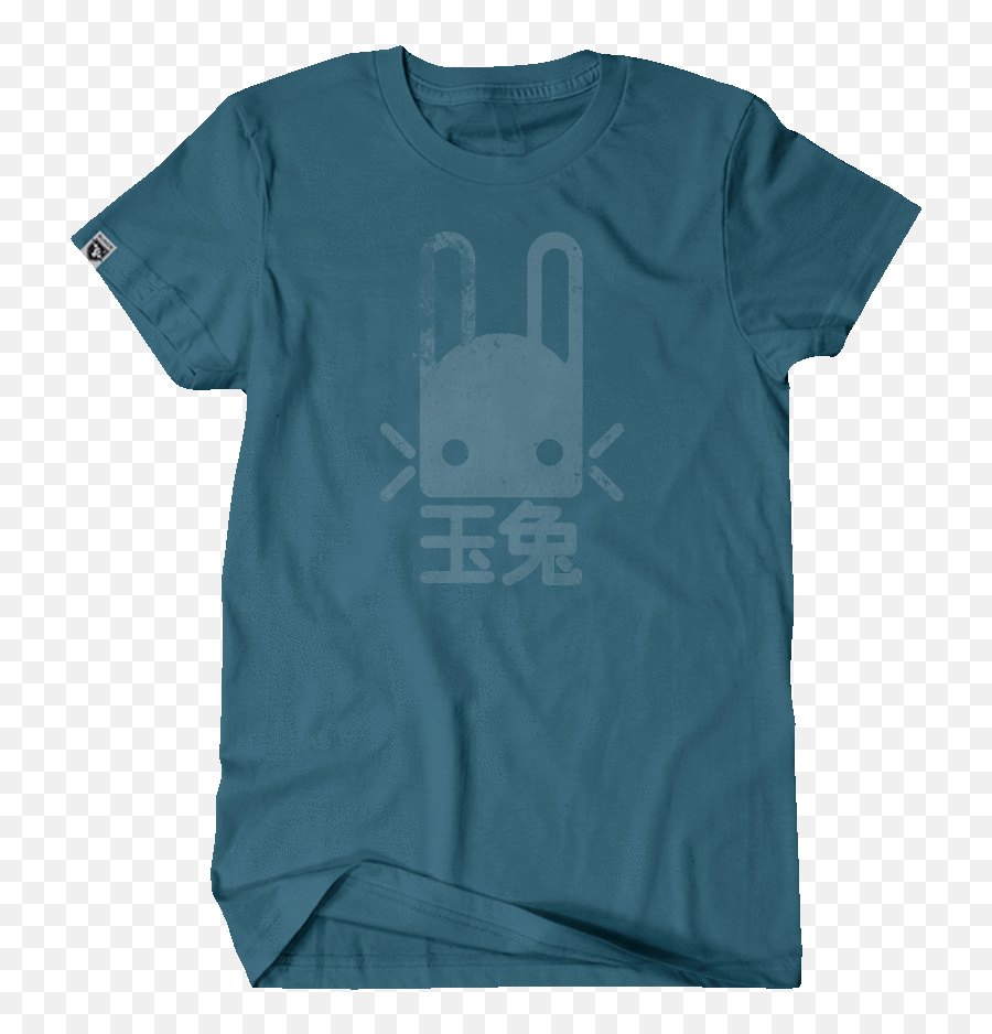 Jade Rabbit T - Shirt Short Sleeve Emoji,Bungie Logo