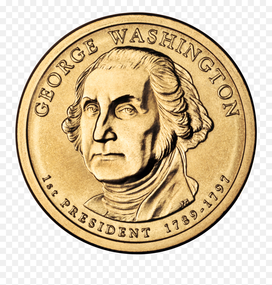 Coin With A Image Of George Washington - Coin Is George Washington Emoji,George Washington Clipart