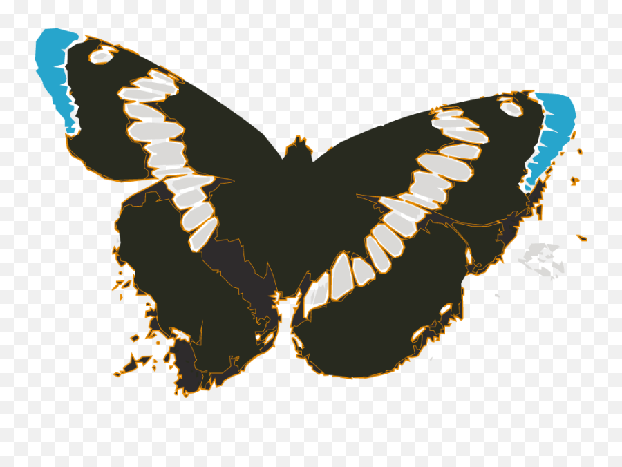 Butterfly Silhouette - Butterflies Hd Png Download Grunge Butterfly Transparent Emoji,Butterfly Silhouette Png