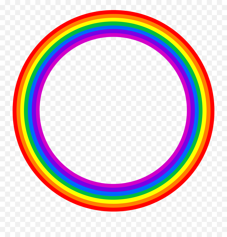 Library Of Full Circle Clipart Freeuse - Cartoon Rainbow Full Circle Emoji,Circle Clipart
