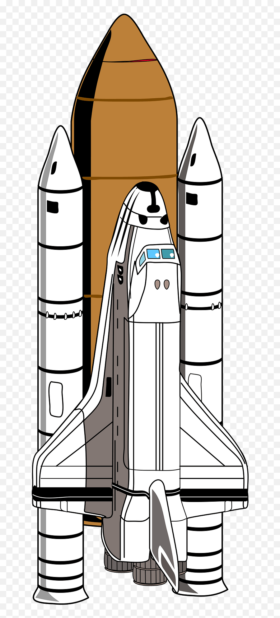 Space Shuttle Clipart - Vertical Emoji,Space Shuttle Clipart