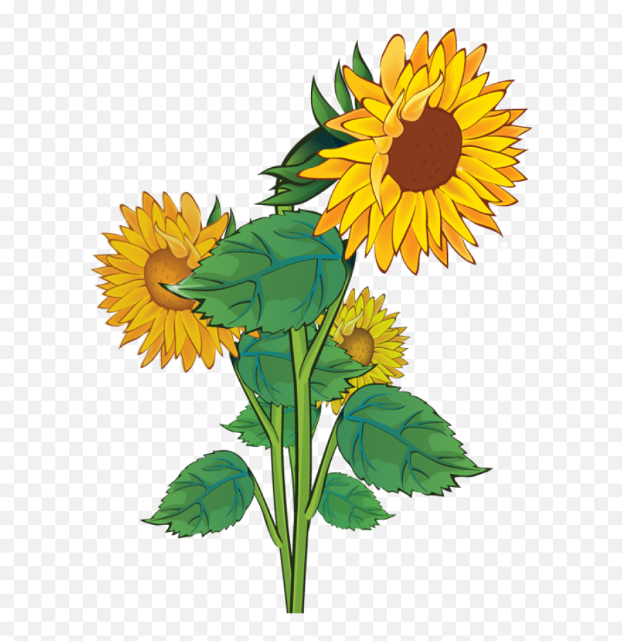 Tree Clipart Sunflower Tree Sunflower - Free Sunflower Clipart Emoji,Sunflower Clipart