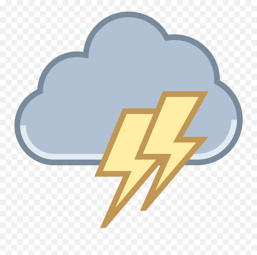 Download Lightning Icon Png Download - Transparent Background Lightning Cloud Clipart Emoji,Storm Png