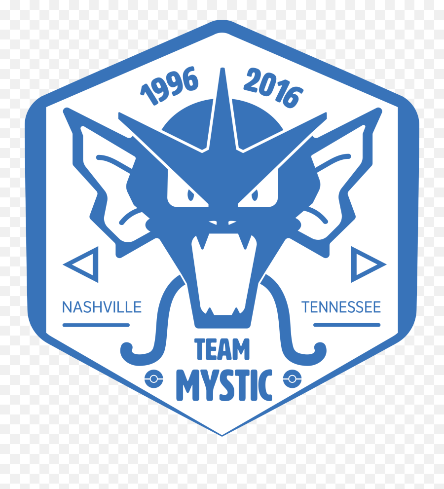Team Mystic - Gyarados Logo Emoji,Team Mystic Logo
