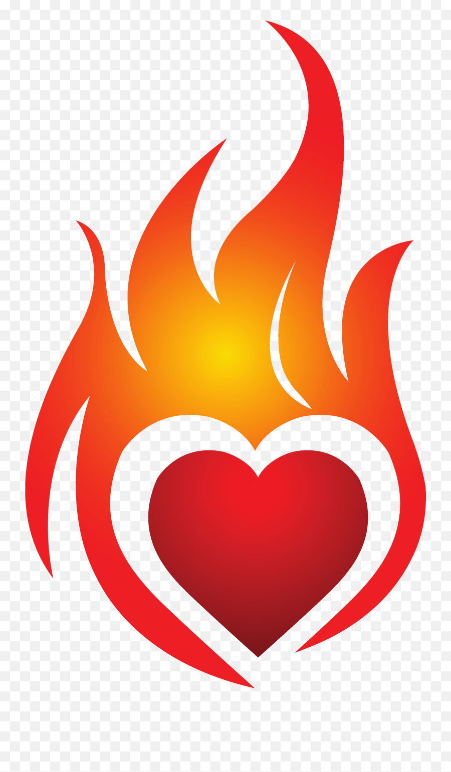 Fire Clipart - Fire Heart Clip Art Emoji,Fire Clipart
