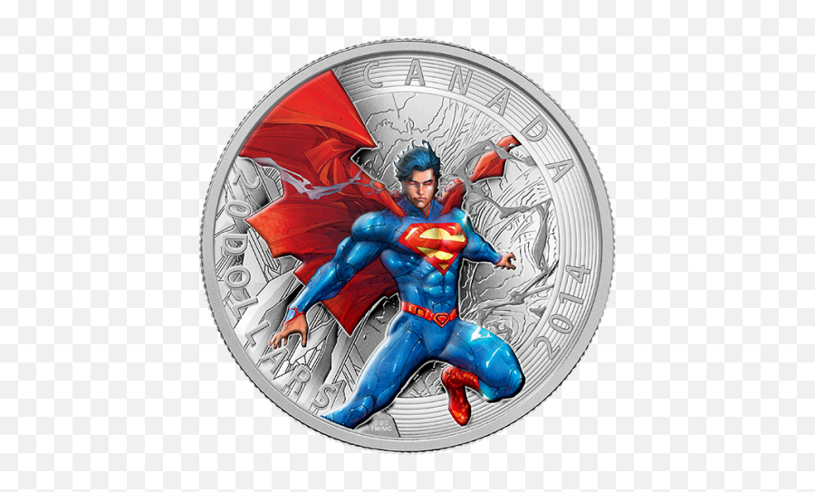 Superman Gets Limited Edition Coins From Canadian Mint Emoji,Superman Comic Png