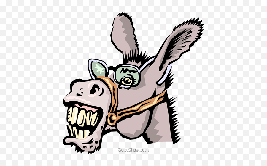 Donkeys Royalty Free Vector Clip Art Illustration - Anim1305 Emoji,Mule Clipart