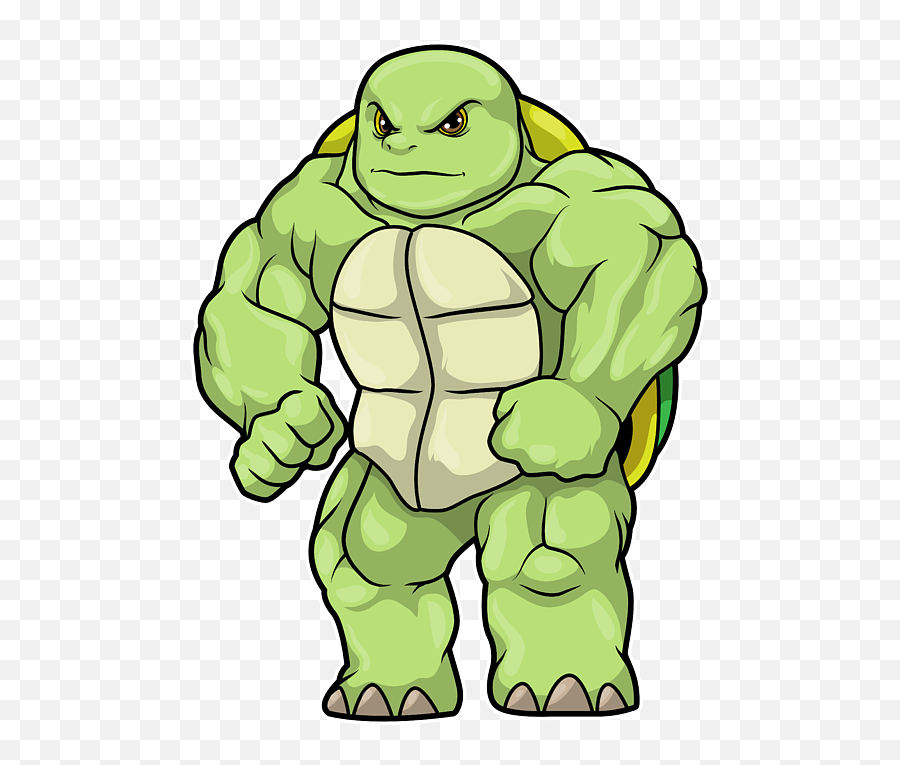 Turtle As Bodybuilder With Six Pack Puzzle For Sale By Emoji,Bodybuilder Clipart