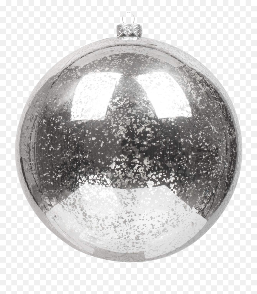 Silver Christmas Ball Png Transparent Image Png Mart Emoji,White Sphere Png