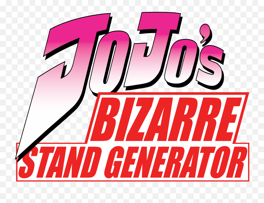 Jojos Bizarre Adventure Logo Generator - Bizarre Adventure Logo Maker Emoji,Logo Generator