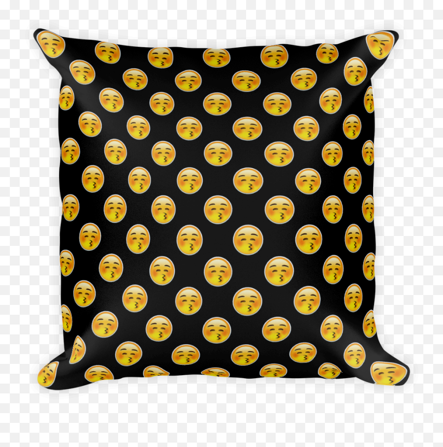Download Kissing Face With Closed Eyes - Just Emoji Pillow,Kissing Emoji Png
