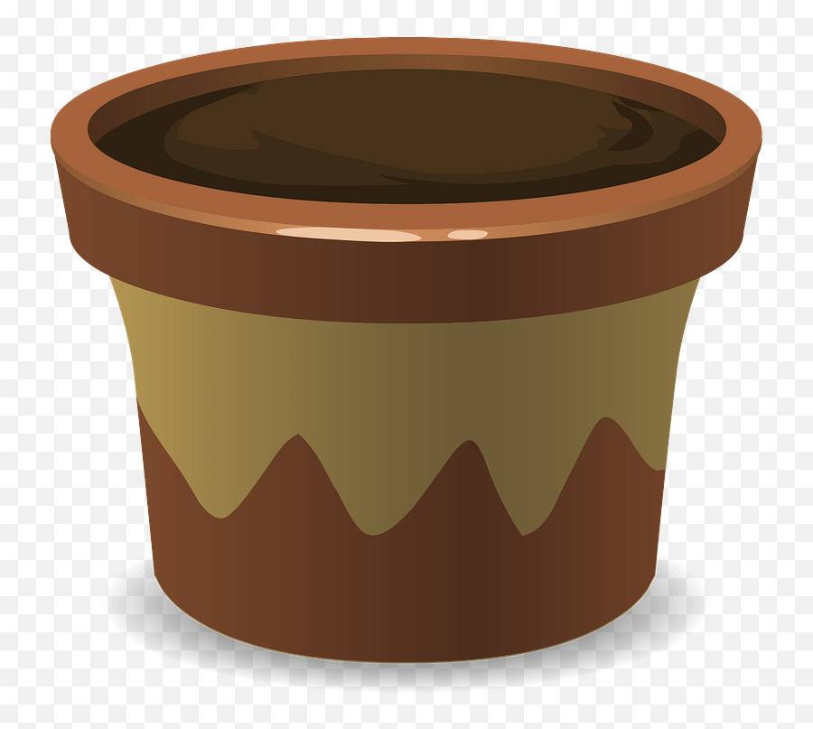 Glitch Simplified Plant Pot Clipart - Clipart Image Of Pot Emoji,Pot Clipart