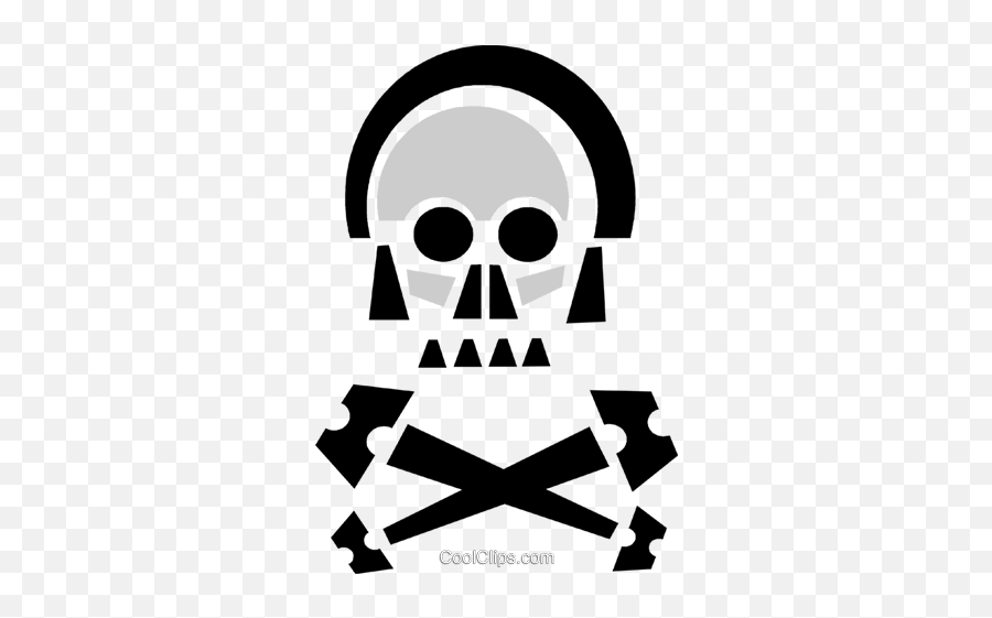 Skull And Crossbones Royalty Free Vector Clip Art Emoji,Skull And Crossbone Clipart