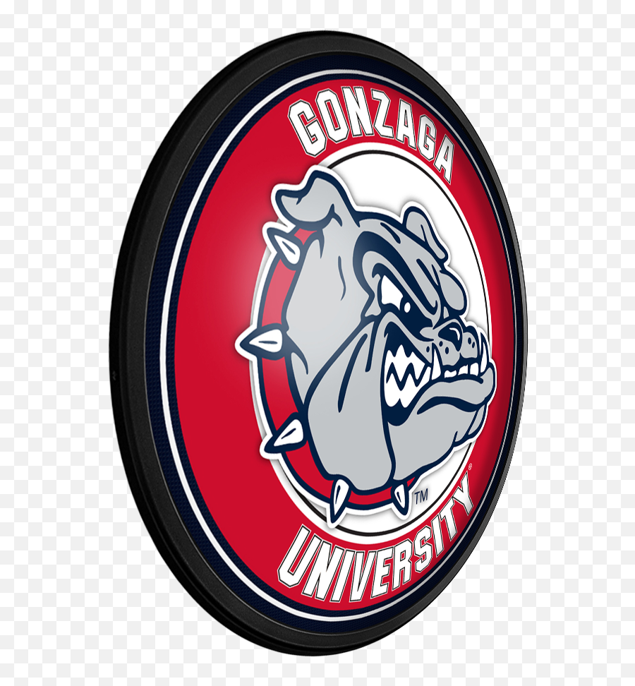 Gonzaga Bulldogs Round Slimline Lighted Wall Sign In 2021 Emoji,Gonzaga Logo Png