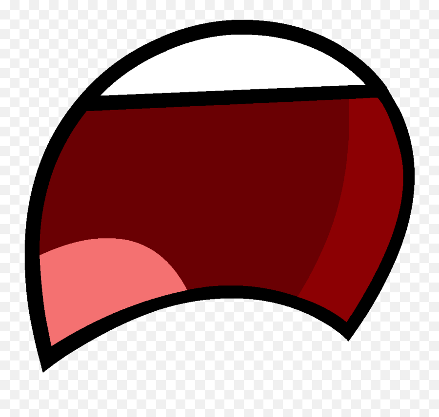 Screaming Mouth Png Bfdi Mouth - Clip Art Library Bfdi Mouth Frown Emoji,Bfdi Logo