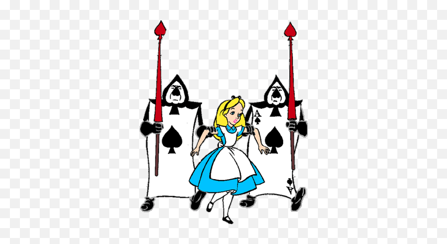 Alice In Wonderland Clipart 6 - Cartas De Alicia En El Pais Emoji,Alice In Wonderland Clipart