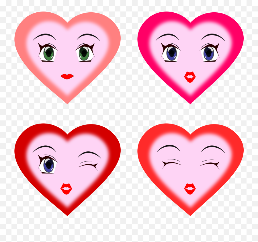 Heart Healthy Vector Transparent - Smile Face Cartoon In Heart Emoji,Healthy Clipart
