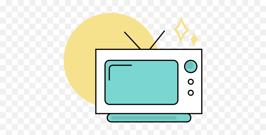 Television Colored Cute - Transparent Png U0026 Svg Vector File Television Cute Png Emoji,Tv Png