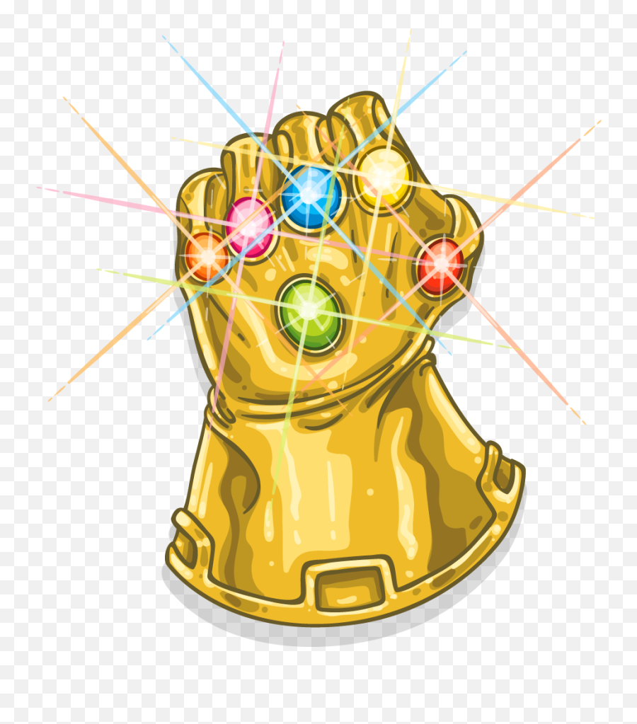 Infinity Youtube Glove T - Guante De Thanos Png Emoji,Infinity Gauntlet Transparent