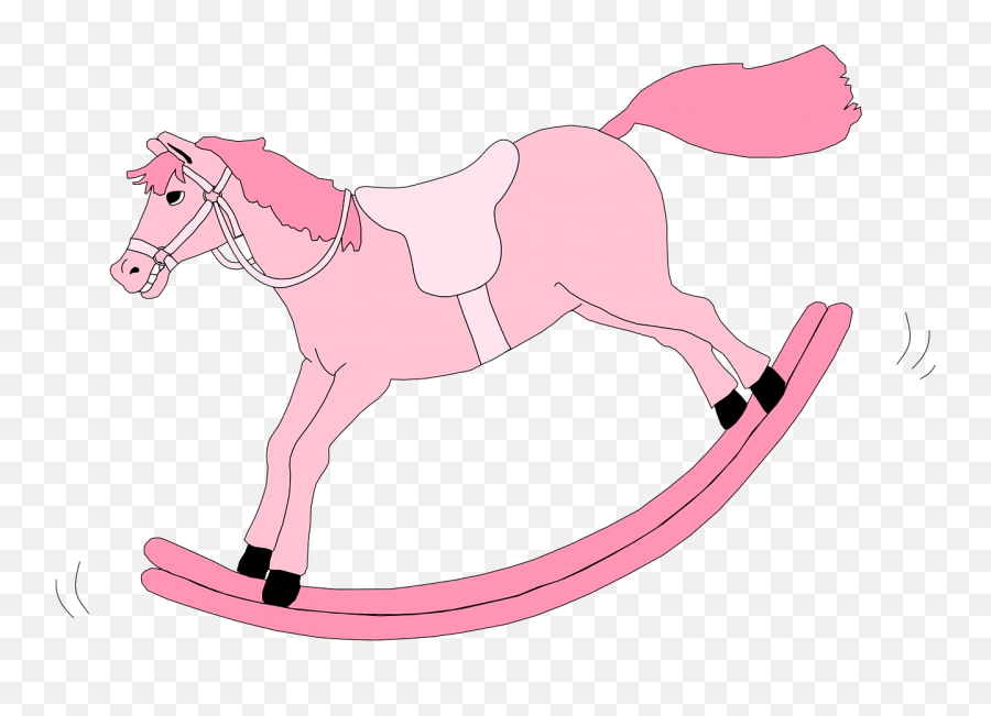 Pink Rocking Horse Clipart - Clip Art Pink Rocking Horse Emoji,Horse Transparent