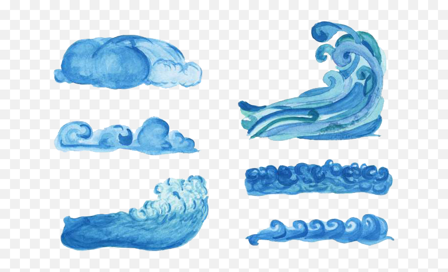Wave Png Transparent Images Png All - Aquarelle Waves Emoji,Ocean Waves Clipart