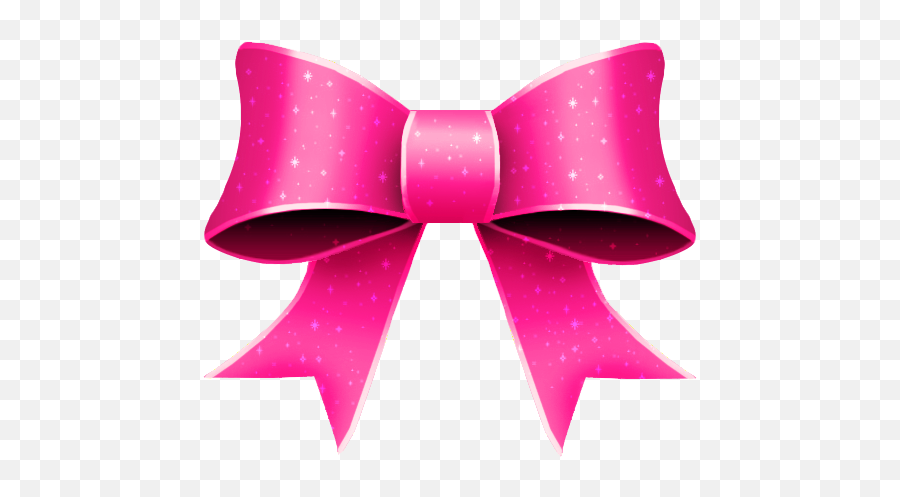 Ribbon Pink Bright Glitter - Clip Art Ribbon Pink Emoji,Pink Glitter Png