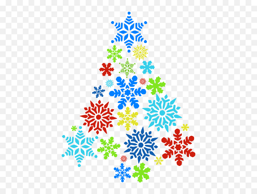 Christmas Clipart Snowflake Christmas Snowflake Transparent - Snowflake Tree Clip Art Emoji,Snowflakes Clipart