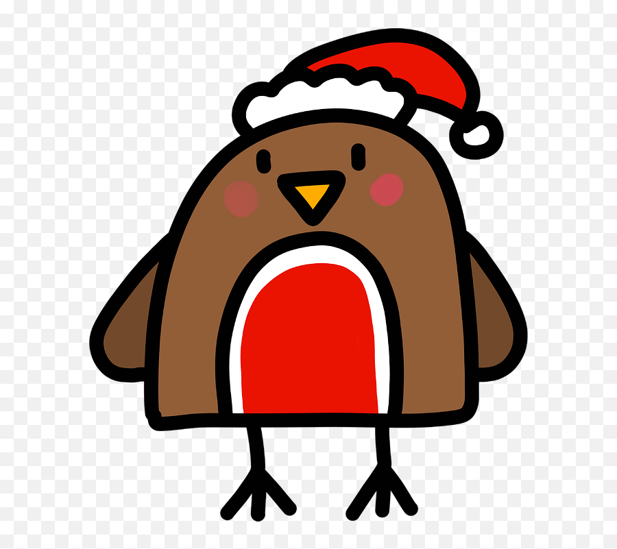 Cute Christmas Robin Clipart - Png Download Full Size Cute Christmas Robin Clipart Emoji,Robin Clipart