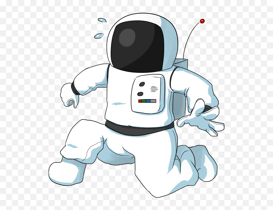 Astronaut Clipart Cartoon Astronaut - Astronaut Animated Png Emoji,Astronaut Clipart
