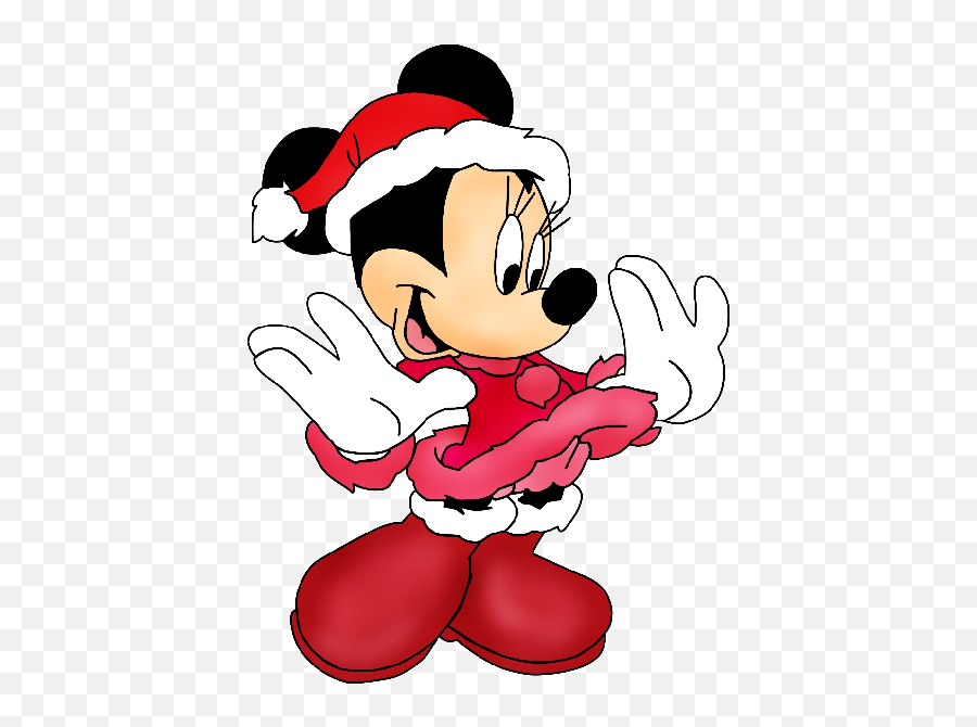 Pix For Disney Christmas Characters Clip Art - Minnie Mouse Cartoon Famous Christmas Characters Emoji,Disney Christmas Clipart