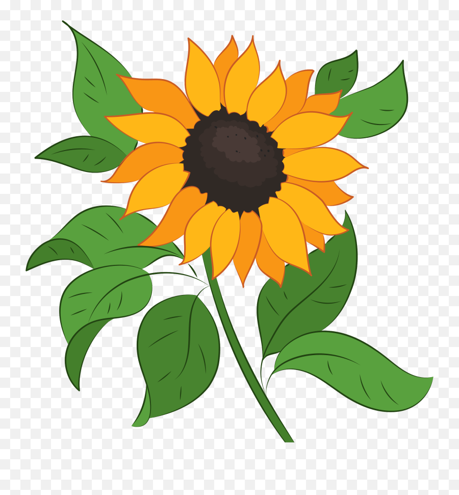 Sunflower Clipart - Sunflower Clipart Emoji,Sunflower Clipart