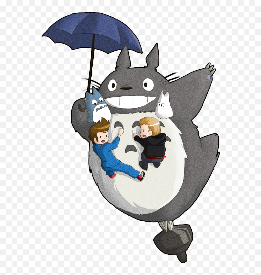 Totoro Umbrella Png Clip Art - My Neighbor Totoro Umbrella Png Emoji,Totoro Transparent