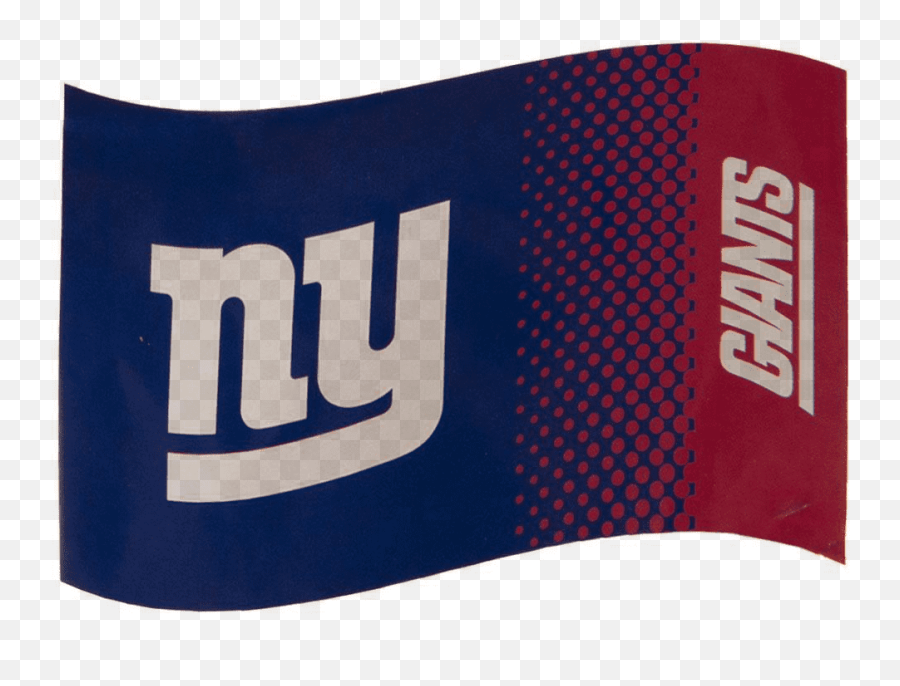 New York Giants Large Nfl Logo Fade Flag Bst - New York Giants Emoji,Nfl Ny Giants Logo