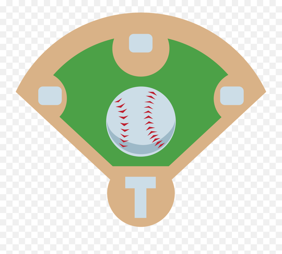 Baseball Diamond Clipart - For Baseball Emoji,Baseball Clipart