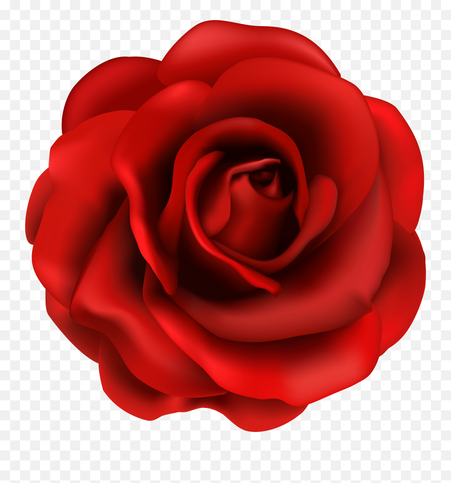 Red Rose Flower Png Clipart Image Png - Clipart Rose Flower Png Emoji,Rose Clipart