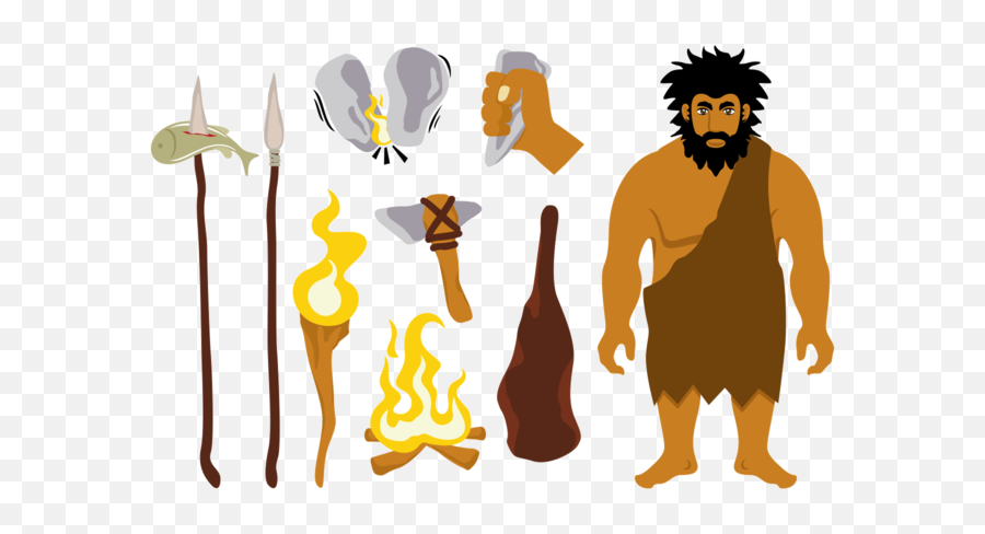 Download Hd Spear Clipart Ice Age - Primitive Clipart Png Emoji,Spear Clipart