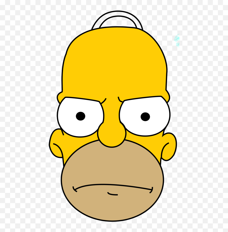 Download Homer Simpson Face Render Png Emoji,Face Png Transparent