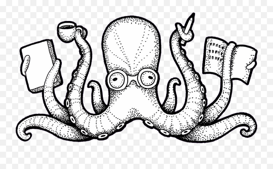 Welcome To Dictopus - Octopus Clipart Full Size Clipart Emoji,Octopus Clipart Black And White