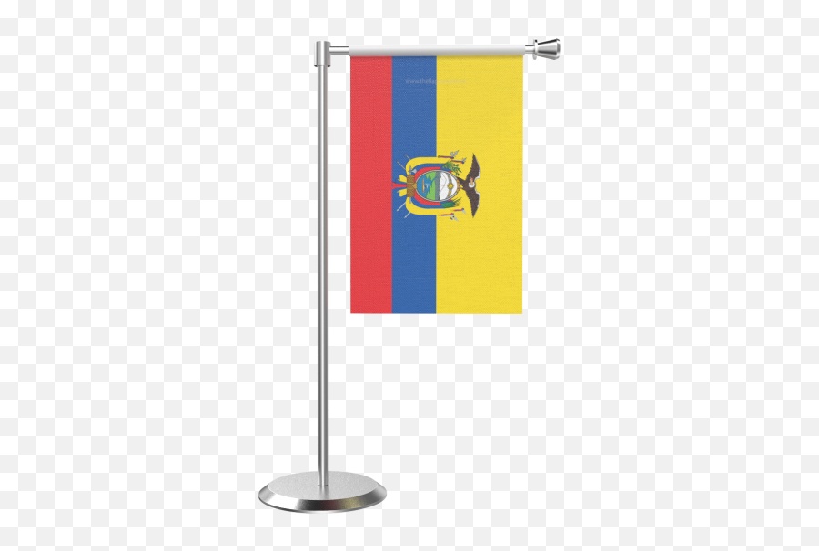 L Shape Table Ecuador Table Flag With Stainless Steel Base And Pole Emoji,Ecuador Flag Png